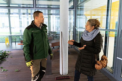 Schmidthöfer und Petra Emin: "Bei einem BiB muss vieles zusammenpassen." Simon Schmidthöfer und Petra Emin