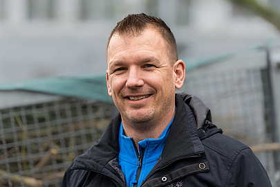 Stephan Waßmuth, Sachgebietsleiter für Logistik und Außenanlagen an der Universität Gießen Porträt Stephan Waßmuth